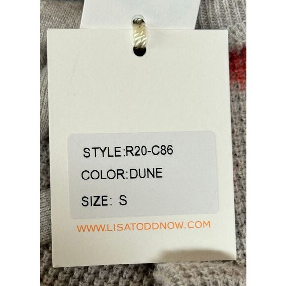 Lisa Todd 100% Cotton Tie Dyed Joggers in Dune NWT Size Small - Picture 5 of 6